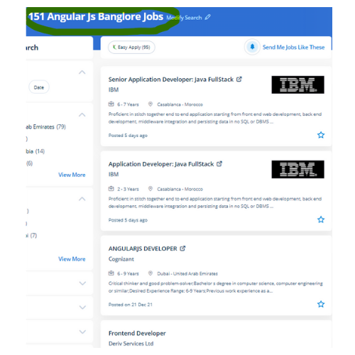 Angular JS internship jobs in Indore