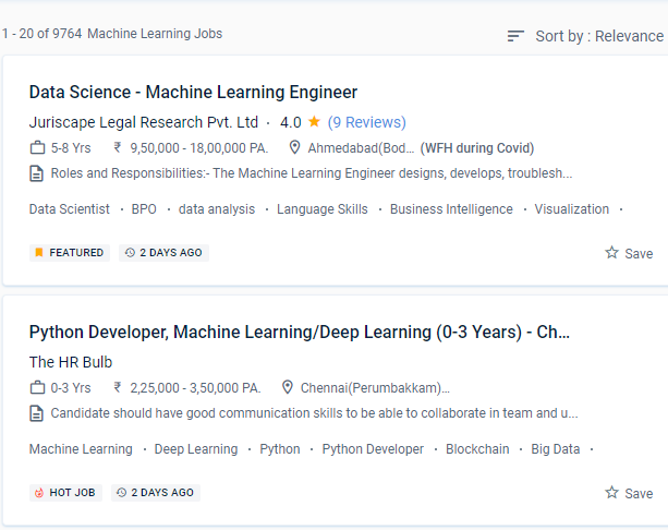 Machine Learning internship jobs in Kozhikode